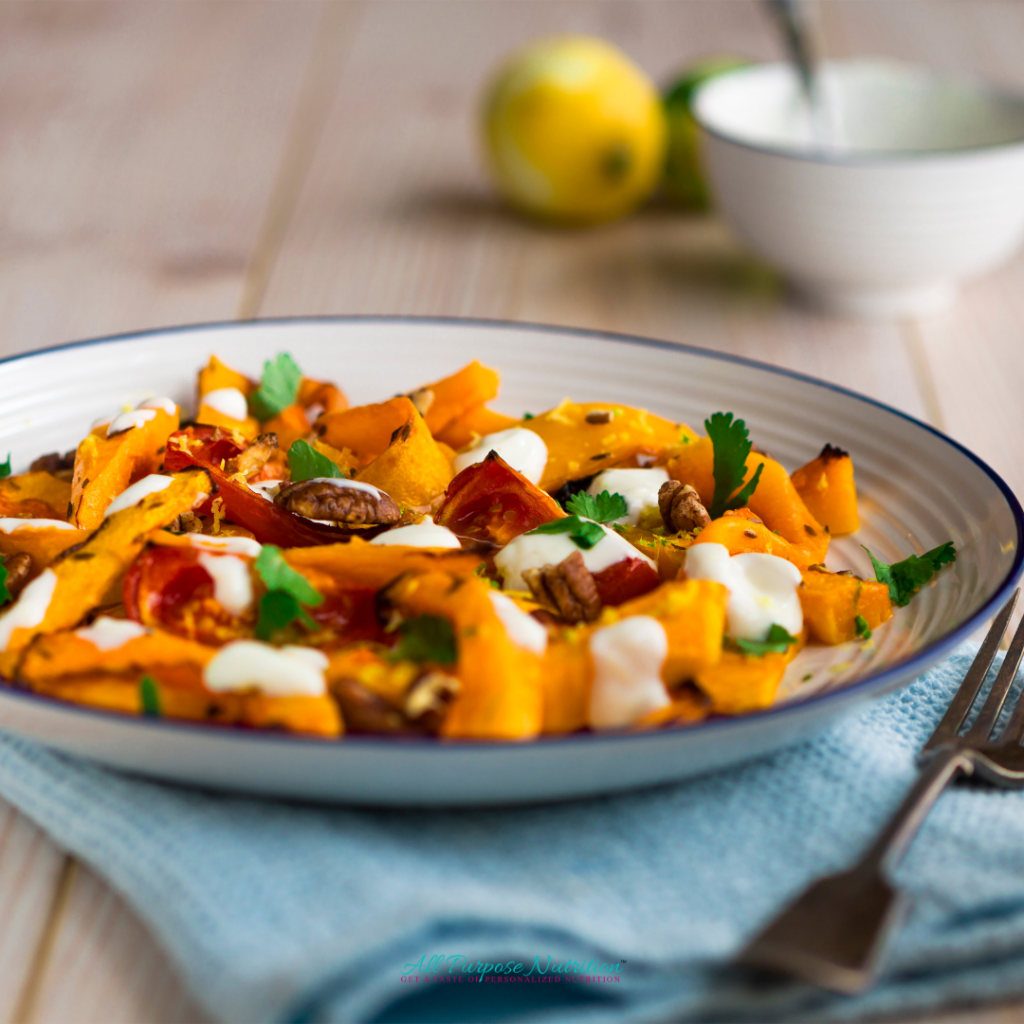 Warm Roasted Butternut Squash Salad