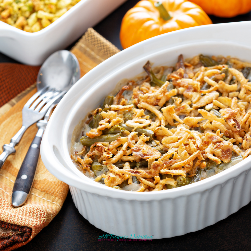 Gluten and Dairy Free Green Bean Casserole